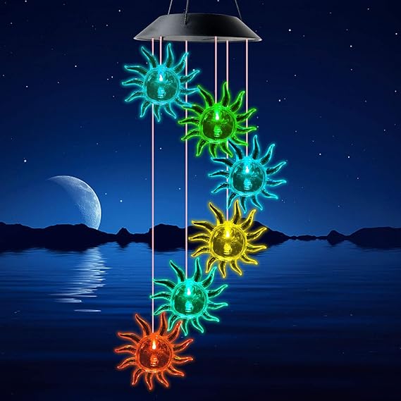 COLGANTE SOLAR DISEÑO SOL LUZ MULTICOLOR - 4