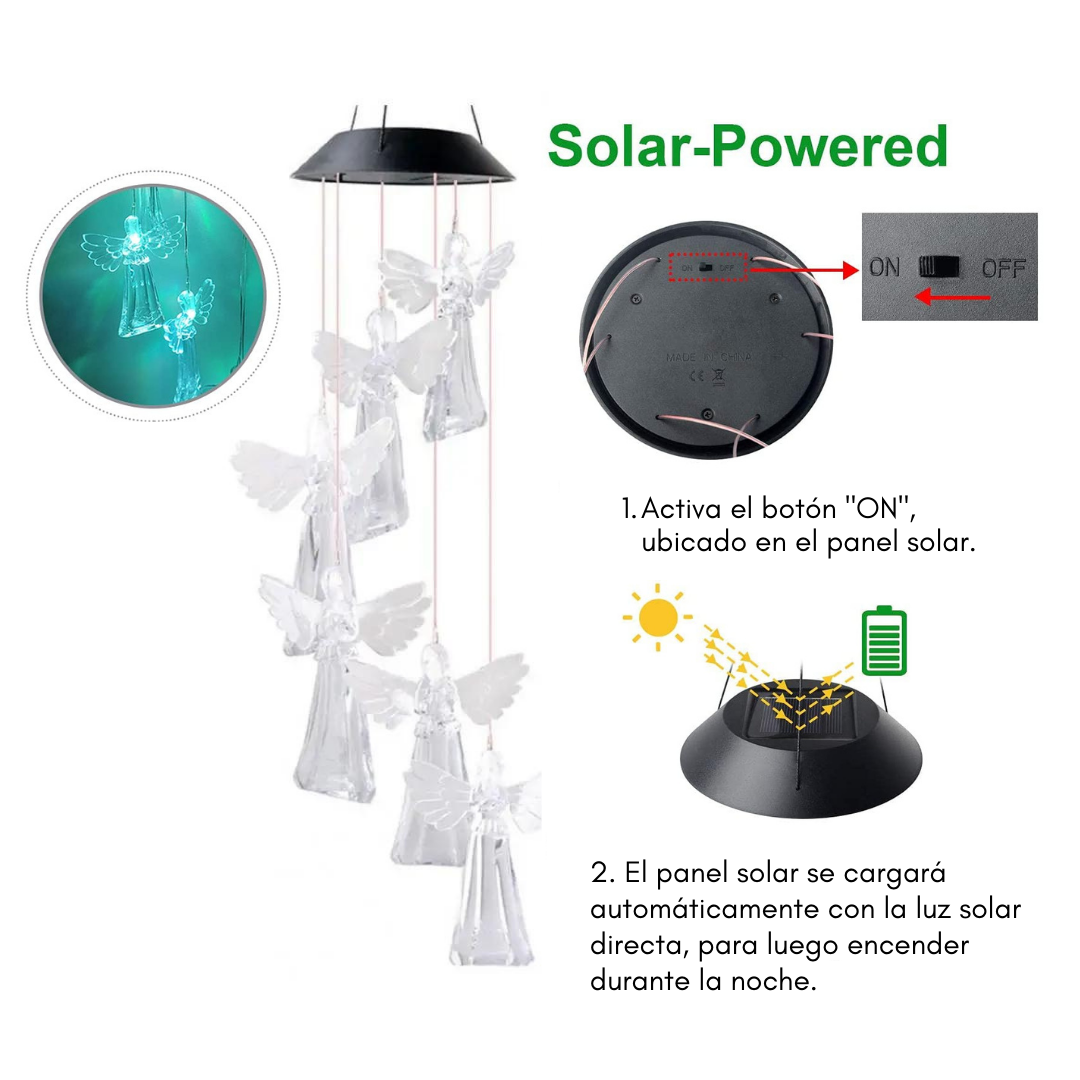 COLGANTE SOLAR ANGELES LUZ MULTICOLOR - 3