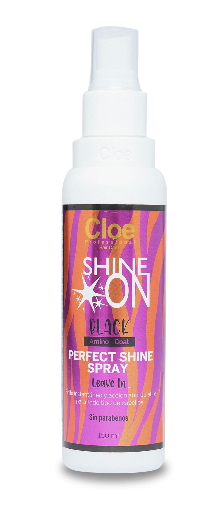 TRATAMIENTO CAPILAR CLOE 150 ML SPRAY DE BRILLO SHINE ON BLACK - 1
