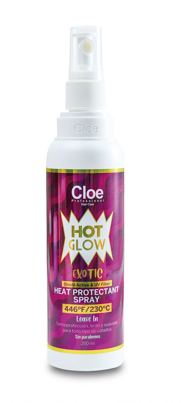 SPRAY CLOE 250 ML PROFESSIONAL HOT GLOW EXOTIC TERMO PROTECCIÓN - 1