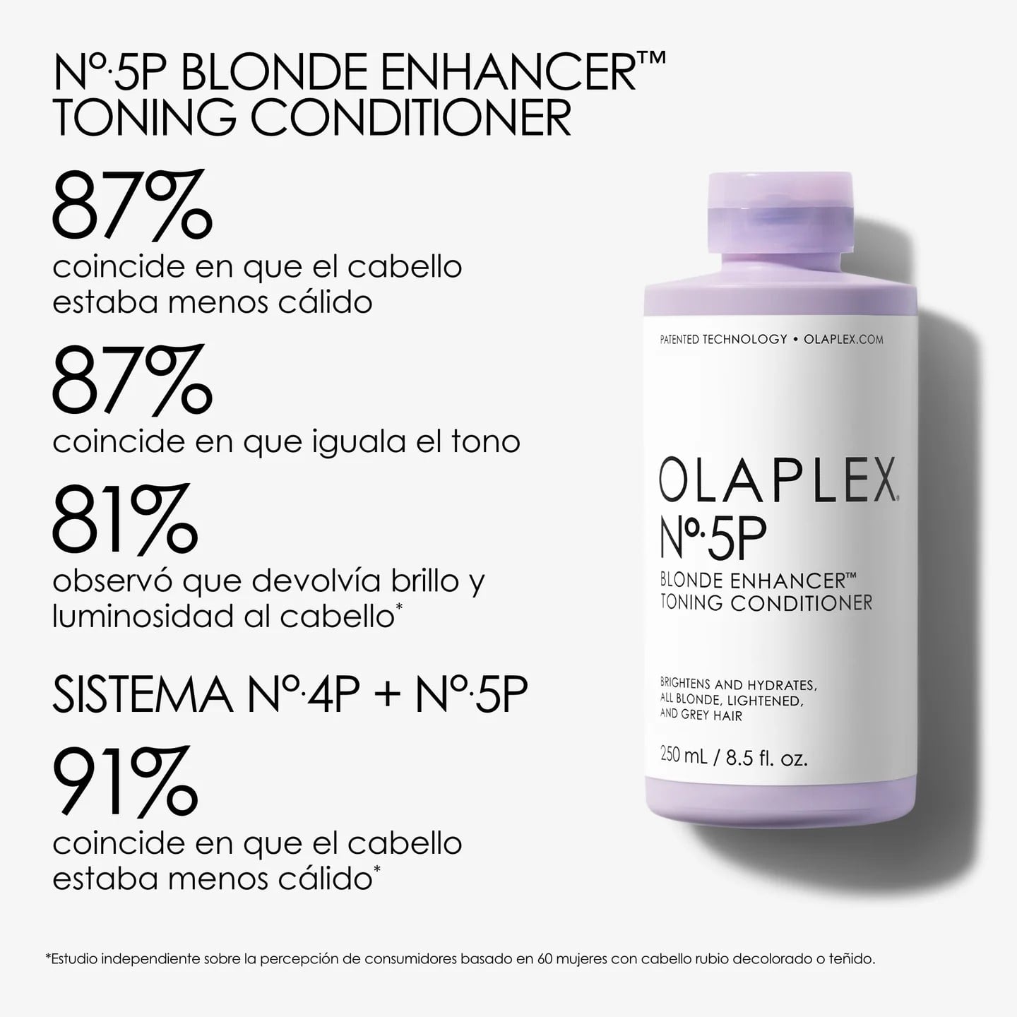 ACONDICIONADOR OLAPLEX 5P TONALIZANTE VIOLETA PARA RUBIOS 250 ML - 2