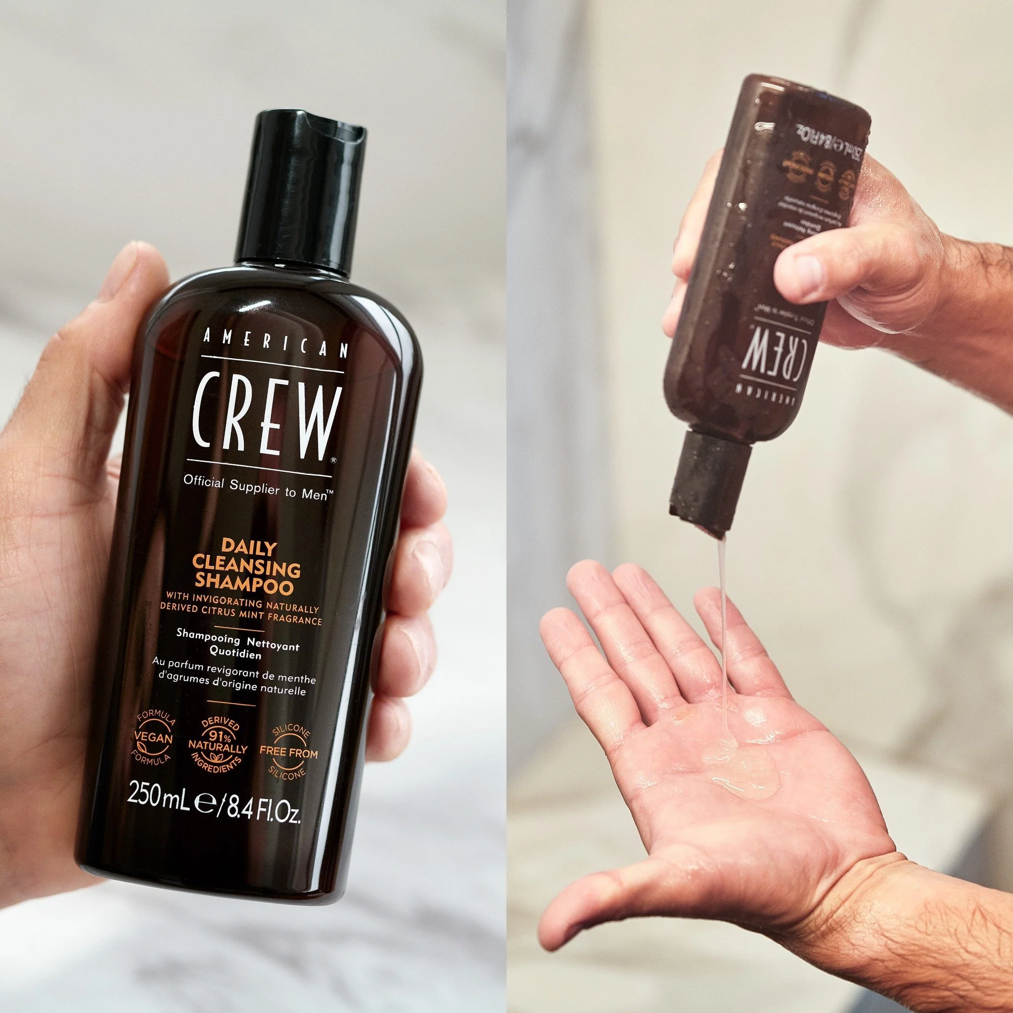 SHAMPOO AMERICAN CREW 250 ML DAILY CLEANSING 8.4 OZ - 3