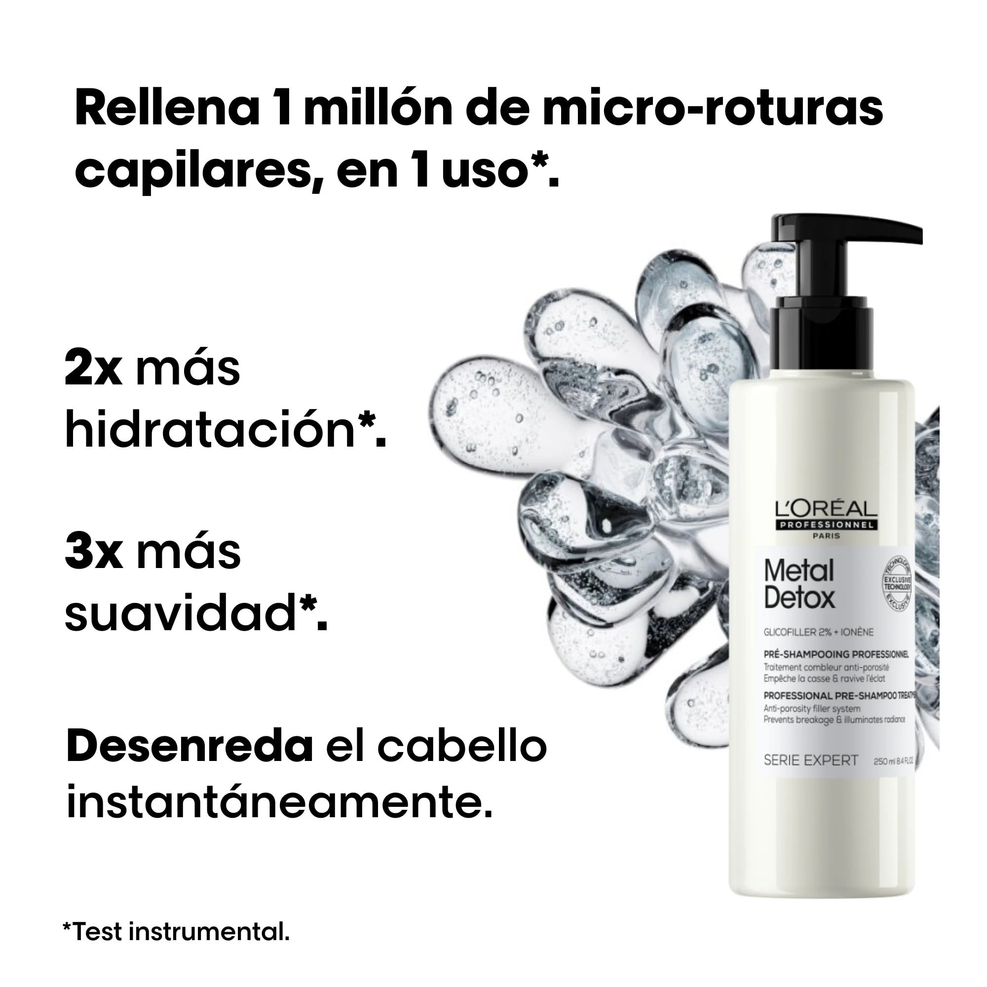 TRATAMIENTO L'ORÉAL PROFESSIONNEL 250 ML METAL DETOX PRE-SHAMPOO CABELLO DAÑADO - 3
