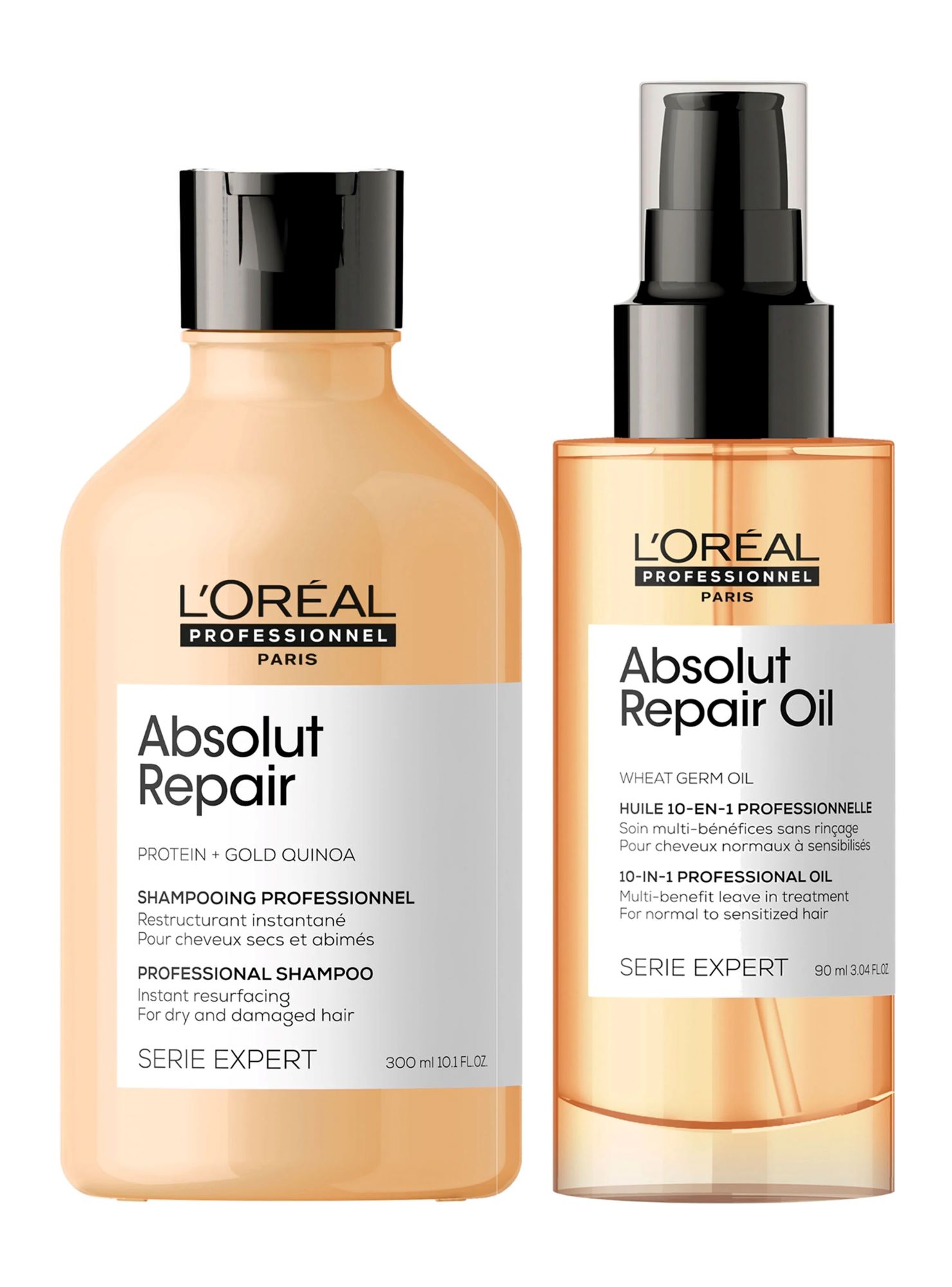 KIT L'ORÉAL PROFESSIONNEL 300 ML REPARACIÓN SHAMPOO Y 10 EN 1 - 1