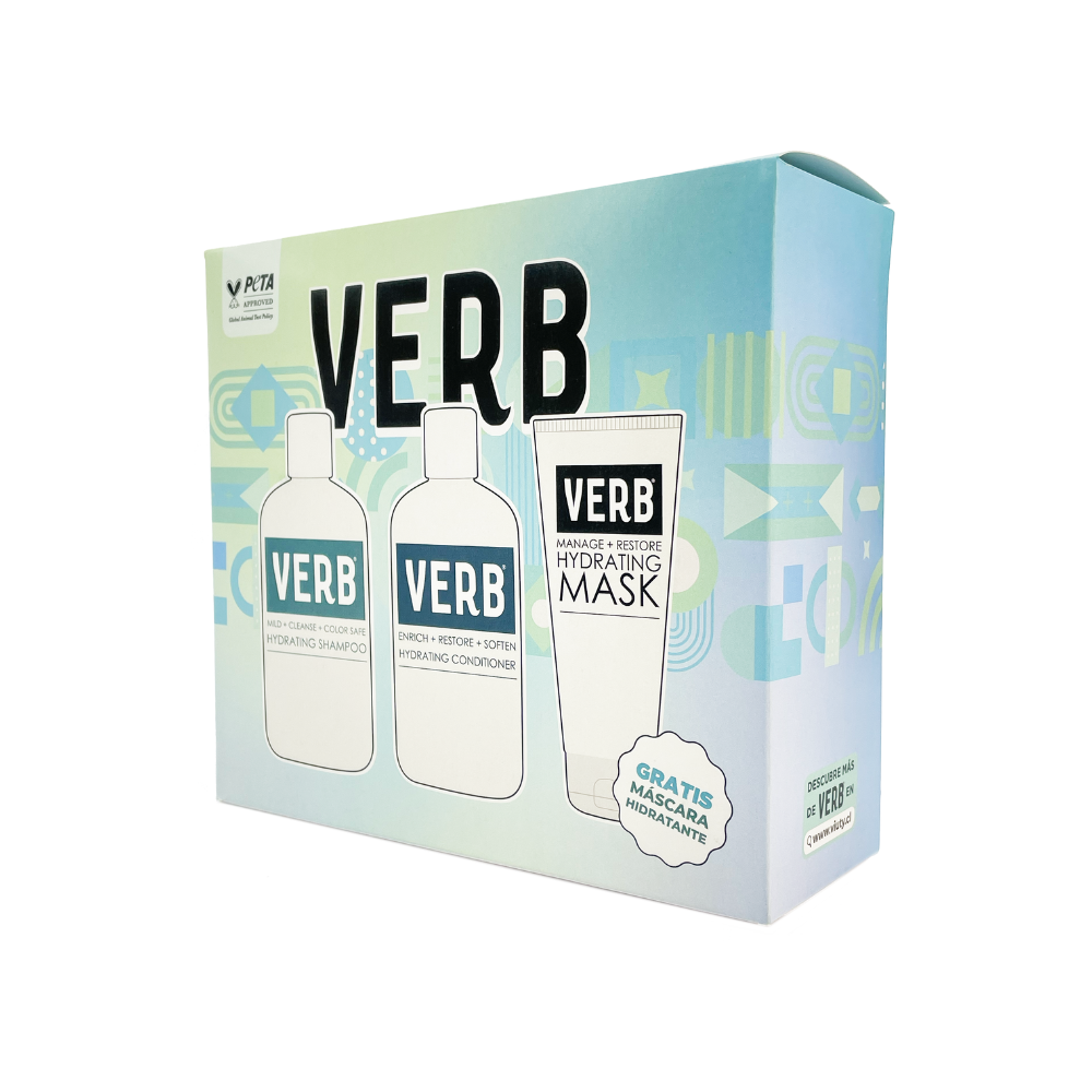 KIT VERB HIDRATANTE SHAMPOO,ACONDICIONADOR Y MASCARA - 2