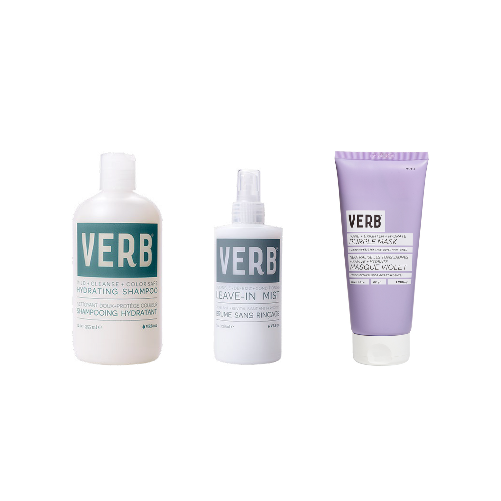 KIT VERB RUBIOS SHAMPOO LEAVE IN Y MASCARA PURPLE - 1