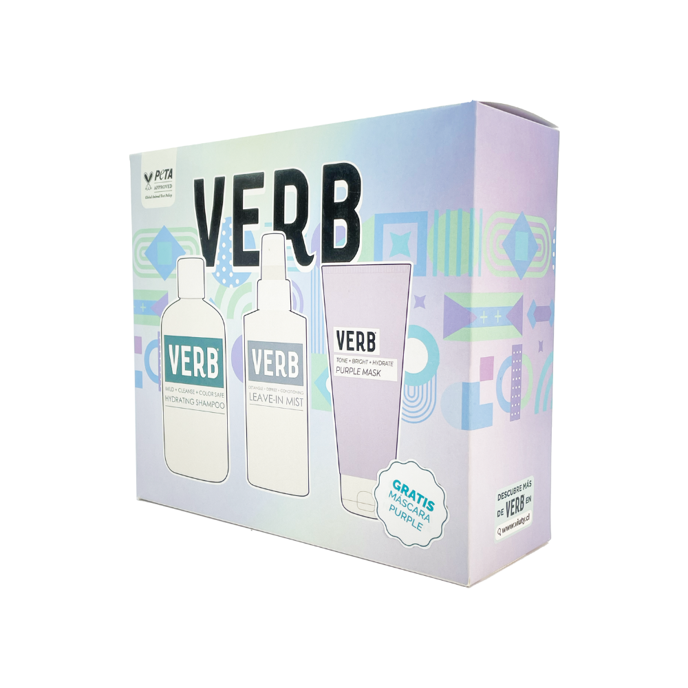 KIT VERB RUBIOS SHAMPOO LEAVE IN Y MASCARA PURPLE - 2