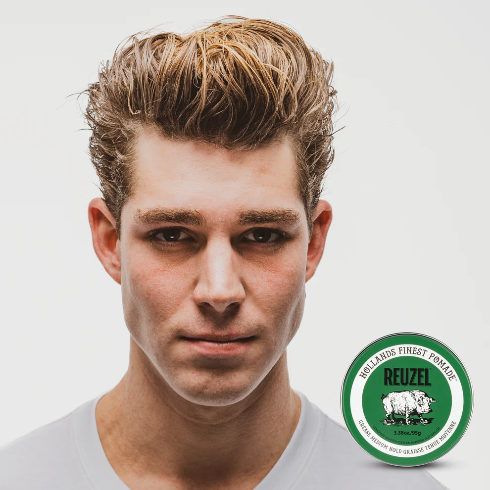 CERA POMADA REUZEL GREEN PIG 95 GRS. BRILLO Y FIJACION MEDIA - 2