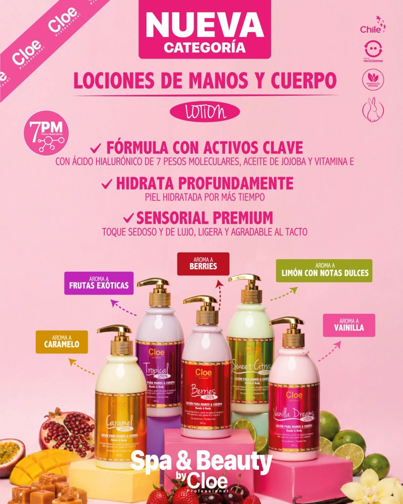 CLOE CARAMEL LOCION MANOS Y CUERPO 500ML - 3