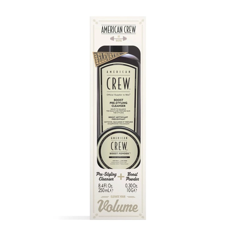 AMERICAN CREW SET BOOST PRE-STYLER SHAMPOO + BOOST POWDER - 2