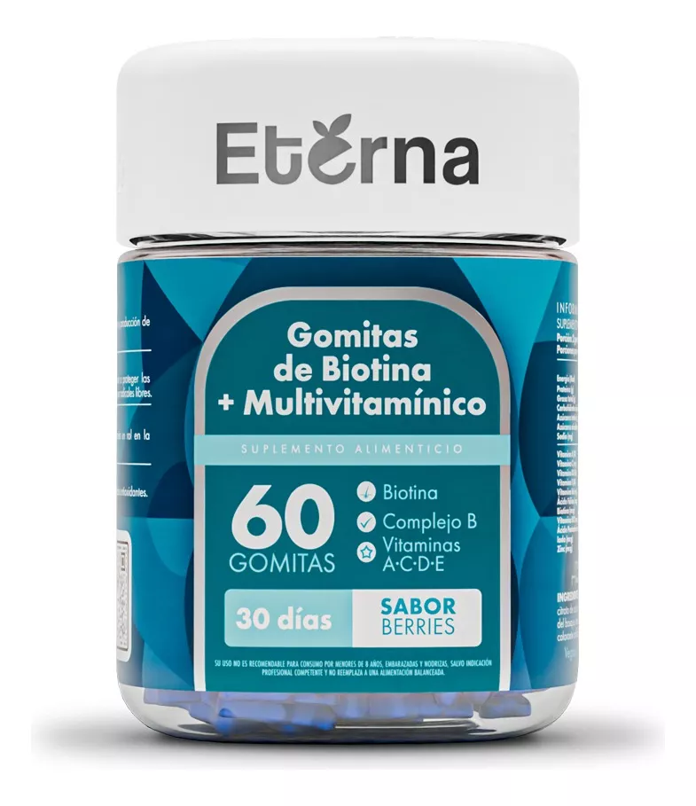 GOMITAS ETERNA DE BIOTINA + MULTIVITAMÍNICO - 1