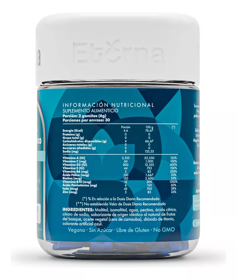 GOMITAS ETERNA DE BIOTINA + MULTIVITAMÍNICO - 3