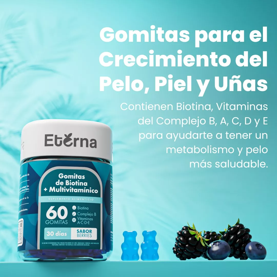 GOMITAS ETERNA DE BIOTINA + MULTIVITAMÍNICO - 5