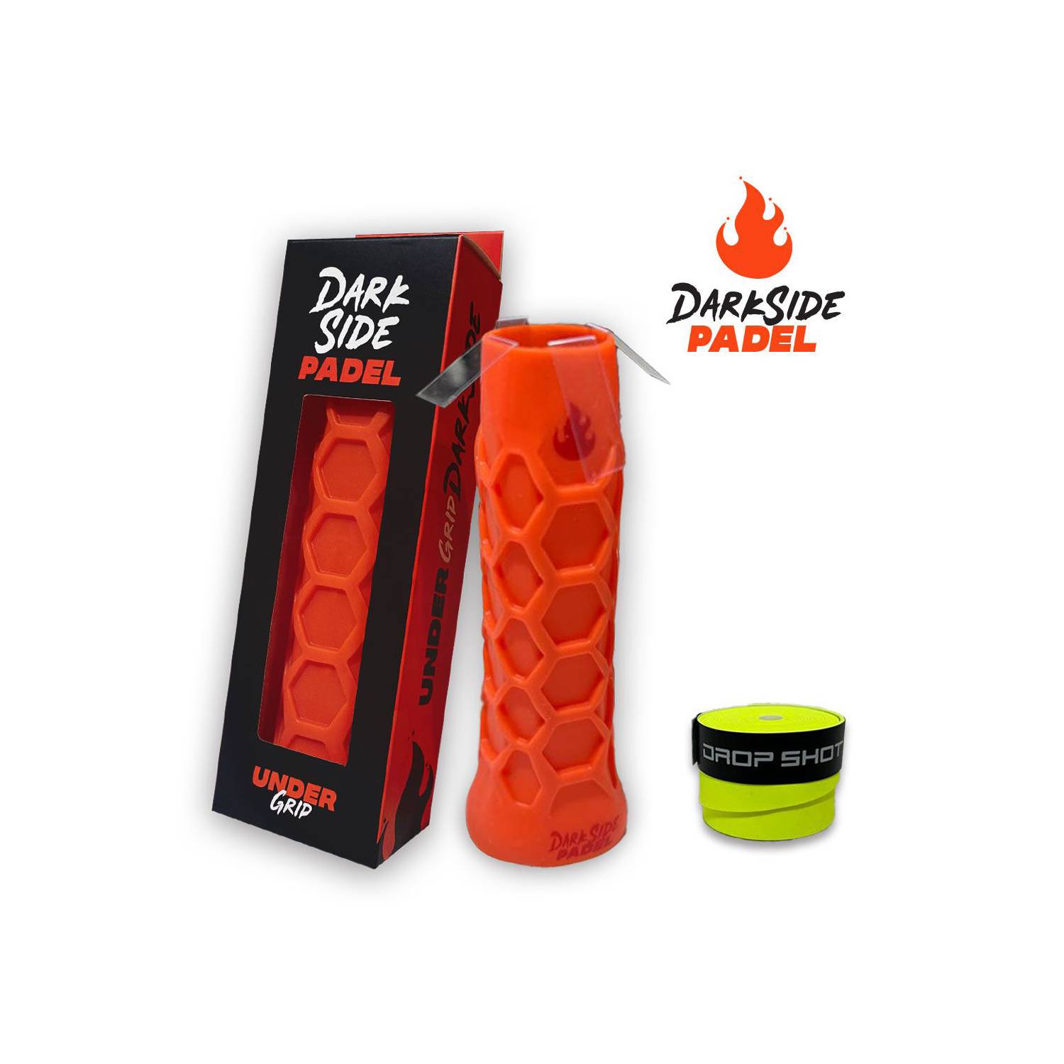 GRIP SILICONA VISCOELÁSTICA PALA PADEL + OVER + TIRAS INSTALACIÓN SET ACCESORIO - 1
