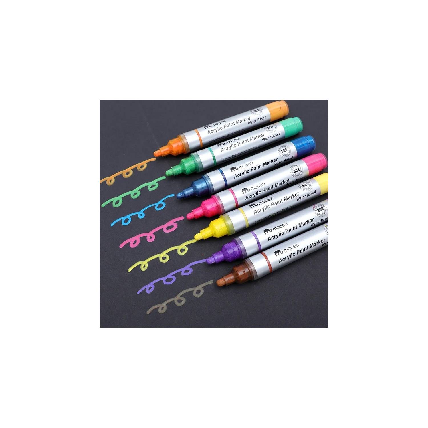 MARCADORES ACRÍLICOS LÁPICES 20 COLORES TIPO POSCA GRUESO - 5