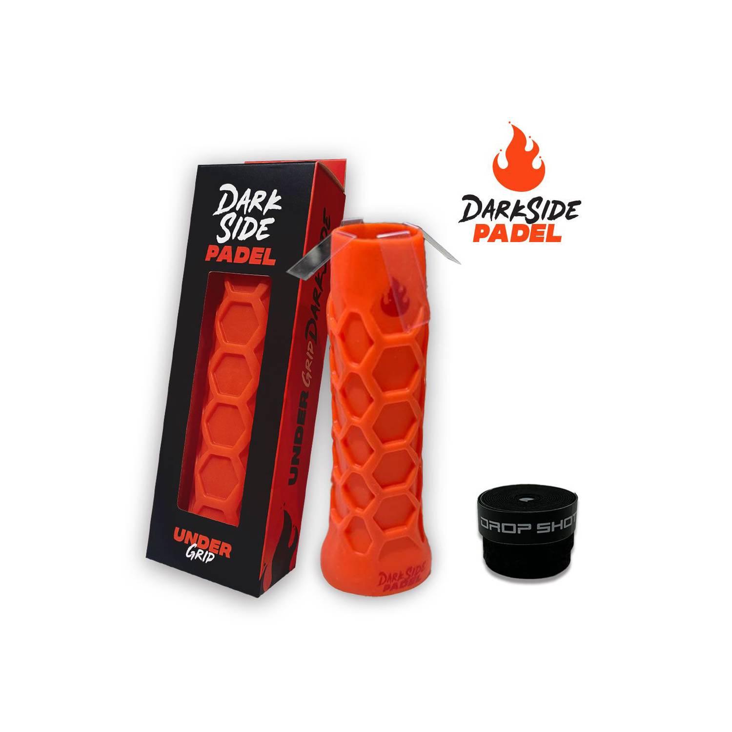 GRIP SILICONA VISCOELÁSTICA PALA PADEL + OVER + TIRAS INSTALACIÓN SET ACCESORIO - 1