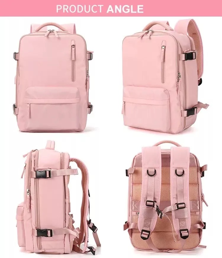 MOCHILA VIAJE CABINA AVIÓN IMPERMEABLE VIRAL ZAPATOS USB - 3