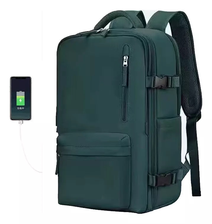 MOCHILA VIAJE CABINA AVIÓN IMPERMEABLE VIRAL ZAPATOS USB - 4