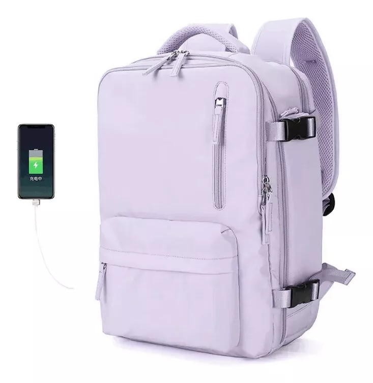 MOCHILA VIAJE CABINA AVIÓN IMPERMEABLE VIRAL ZAPATOS USB - 4