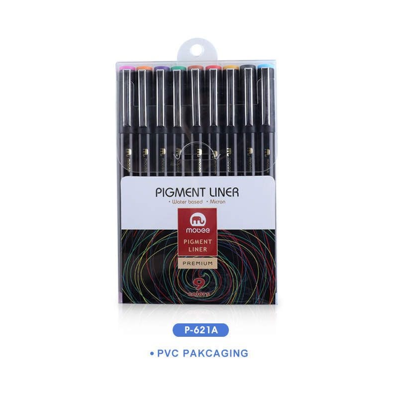 LÁPICES TIRALINEAS X9 COLORES LETTERING MARCADOR MOBEE - 1