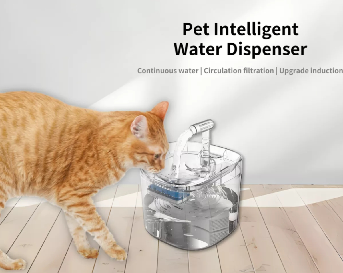 BEBEDERO PERROS GATOS SENSOR AUTOMÁTICO FUENTE AGUA - 6