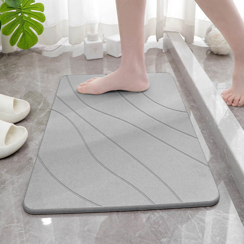 PISO BAÑO DIATOMITA ABSORBENTE ALFOMBRA DUCHA SECADO RÁPIDO - 3