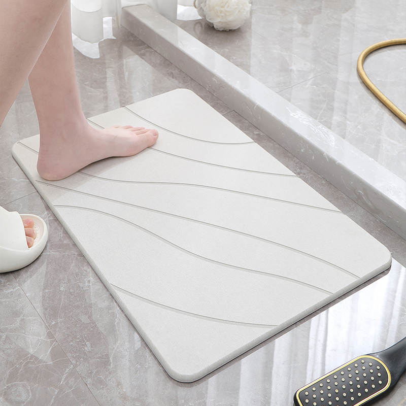 PISO BAÑO DIATOMITA ABSORBENTE ALFOMBRA DUCHA SECADO RÁPIDO - 4