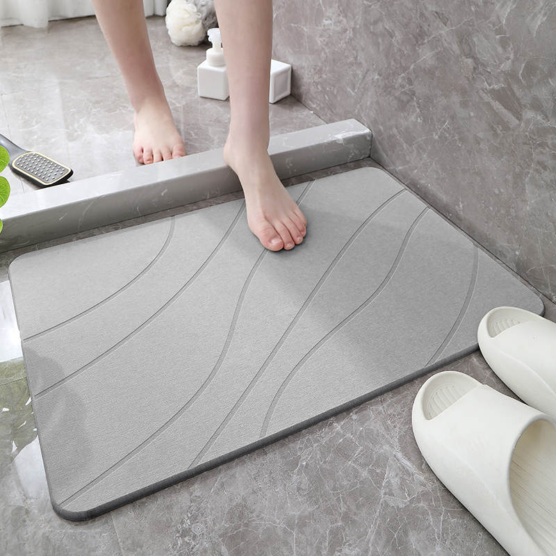 PISO BAÑO DIATOMITA ABSORBENTE ALFOMBRA DUCHA SECADO RÁPIDO - 4