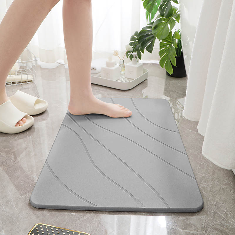 PISO BAÑO DIATOMITA ABSORBENTE ALFOMBRA DUCHA SECADO RÁPIDO - 5