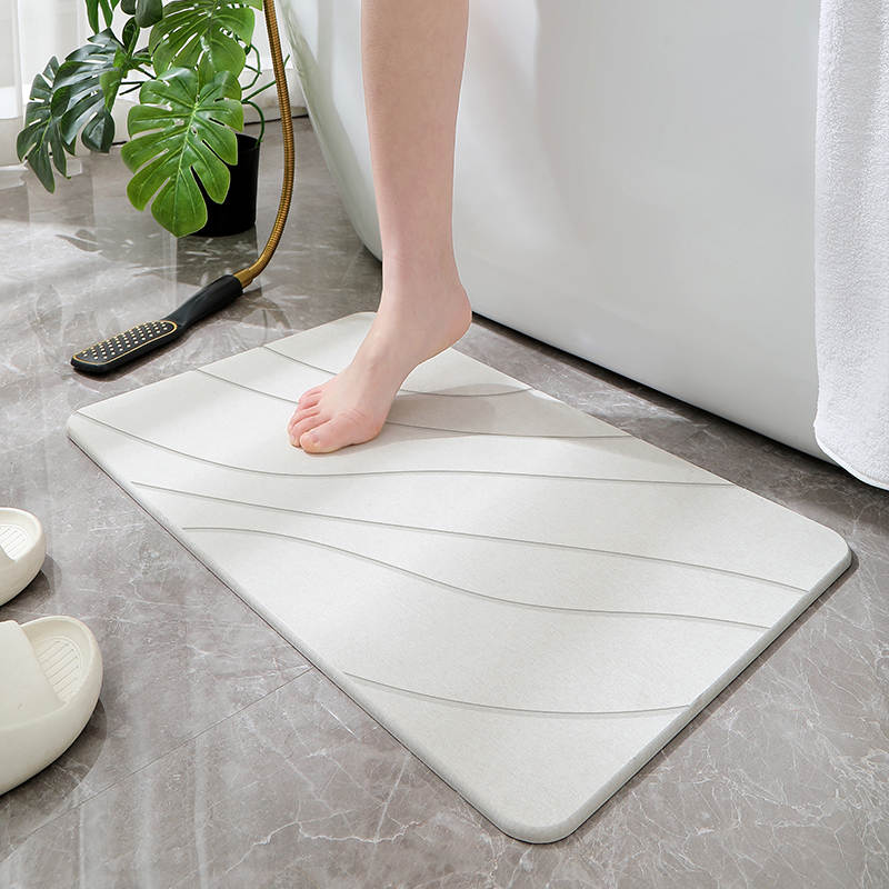 PISO BAÑO DIATOMITA ABSORBENTE ALFOMBRA DUCHA SECADO RÁPIDO - 6