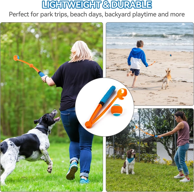 LANZADOR PLEGABLE PELOTAS JUGUETES PERROS ALL FOR PAWS - 9