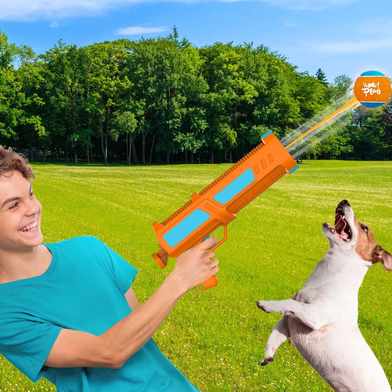 PISTOLA LANZADORA PELOTAS JUGUETE MASCOTAS ALL FOR PAWS - 8