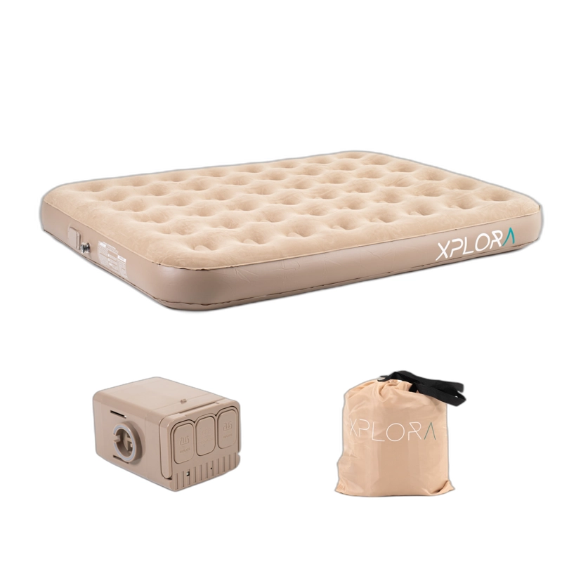 COLCHON INFLABLE XPLORA ELE CTRICO 2 PLAZAS BOMBA RECARGABLE - 1