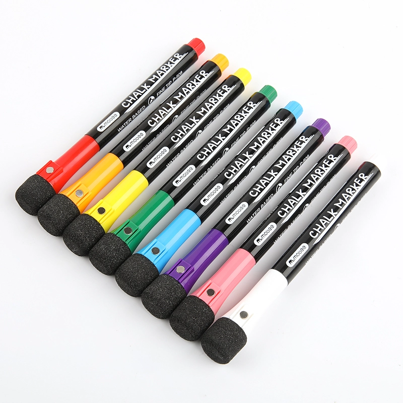 MARCADORES TIZA LIQUIDA MOBEE 8 COLORES CON BORRADOR - 2
