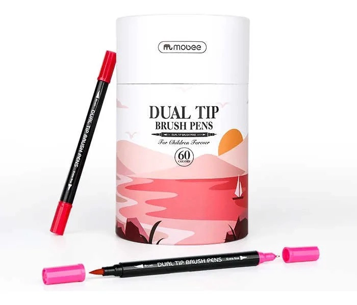 MARCADOR DOBLE PUNTA DUAL LETTERING 60 LAPICES BRUSH COLOR - 1
