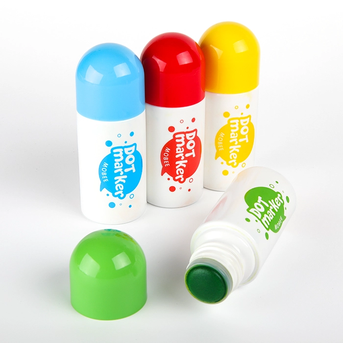 MARCADORES DE PUNTO MOBEE 6 COLORES PINTURA LAVABLE - 4