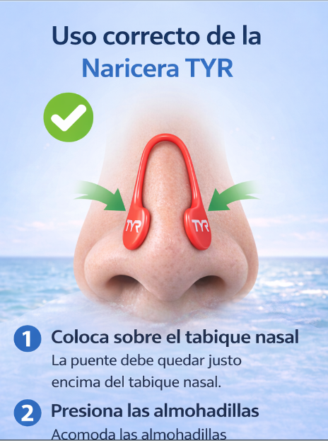 NARICERA TYR PARA NATACION DE SILICONA CON ESTUCHE PROTECTOR - 3