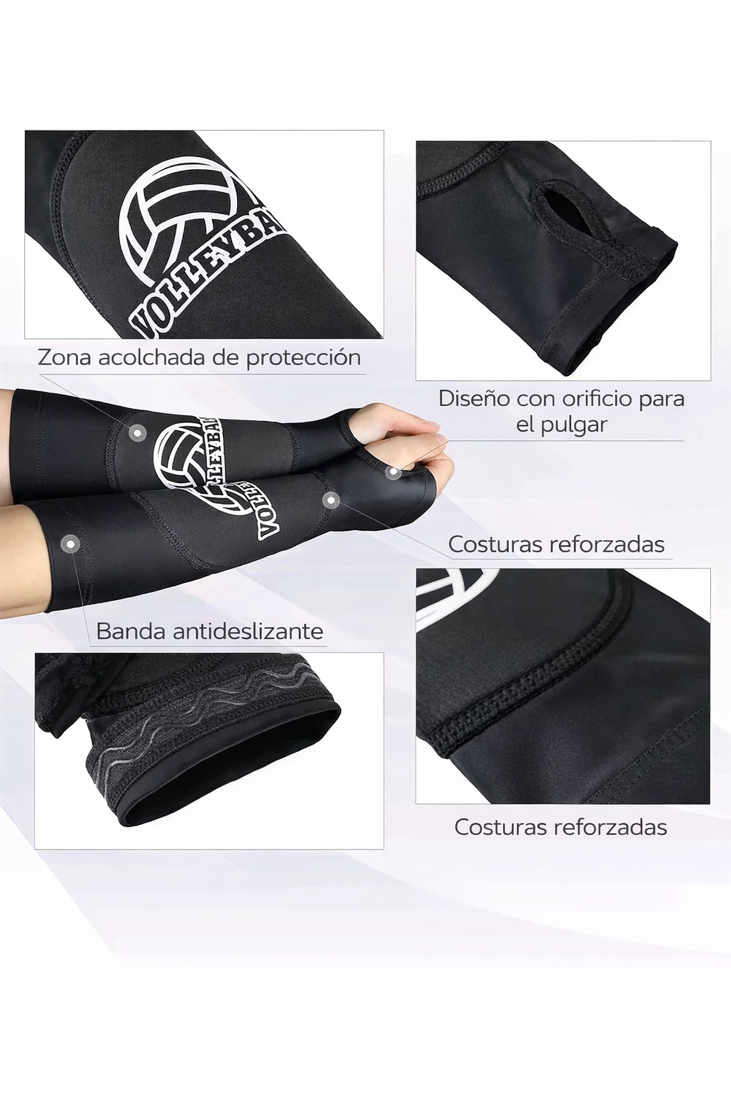 MANGAS DE PROTECCION VOLEIBOL INFANTIL TALLA UNICA (6 A 12 AÑOS) - 4