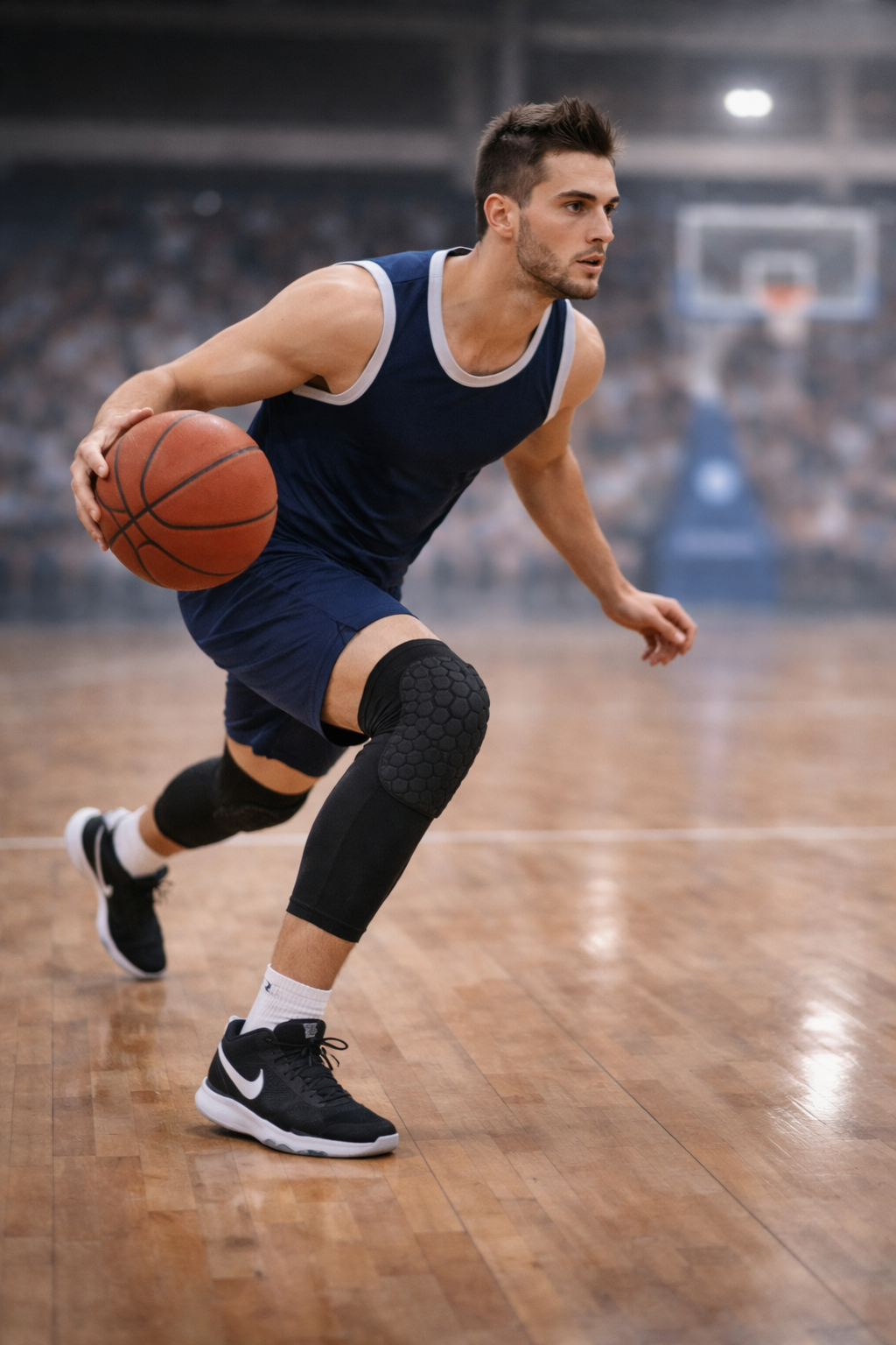 RODILLERA MEDIANA PARA BASQUETBOL | PAR L - 4