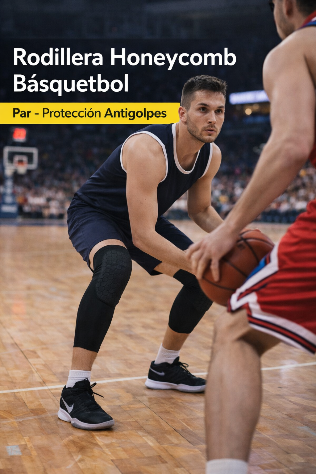 RODILLERA MEDIANA PARA BASQUETBOL | PAR S - 1