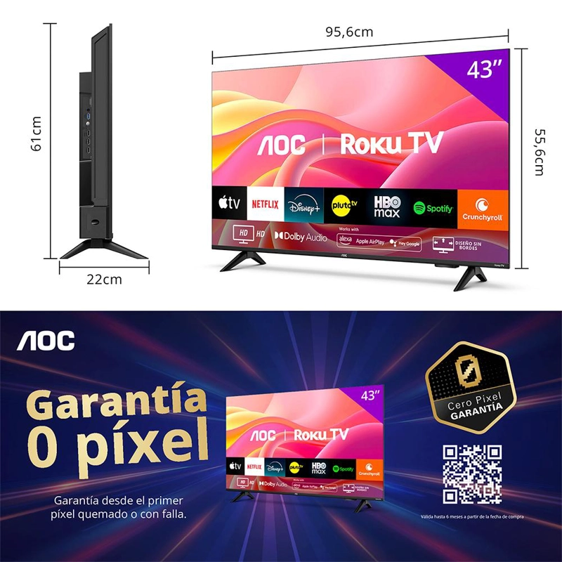 SMART TV AOC 43' LED FHD 43S5155 - 2