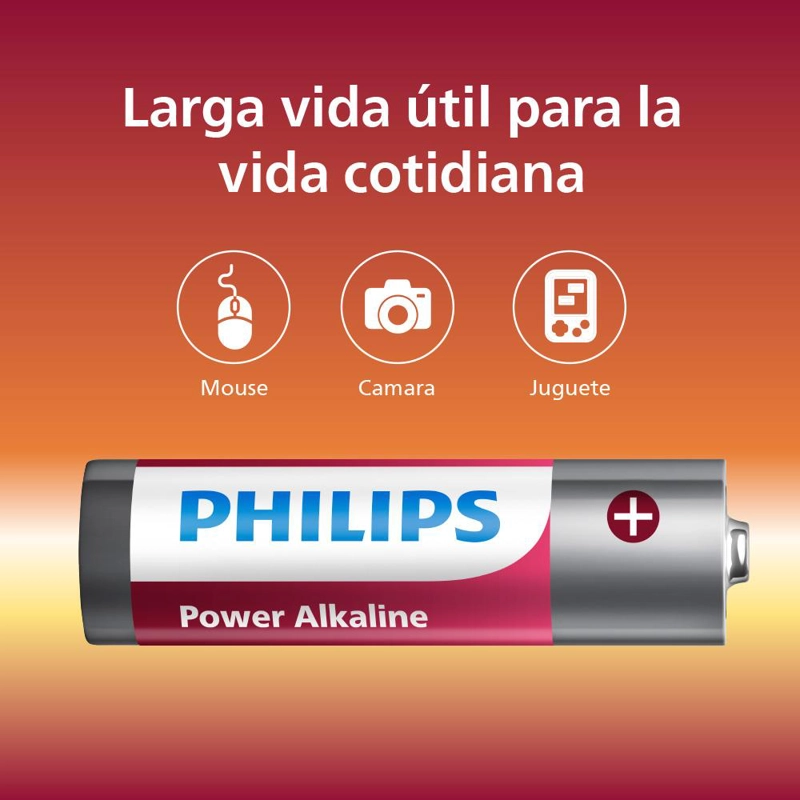 PILA ALCALINA AA X2 PHILIPS - 3