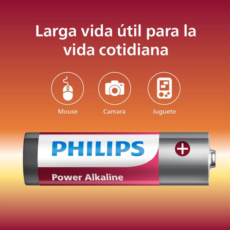 PILA ALCALINA AA X4 PHILIPS - 3