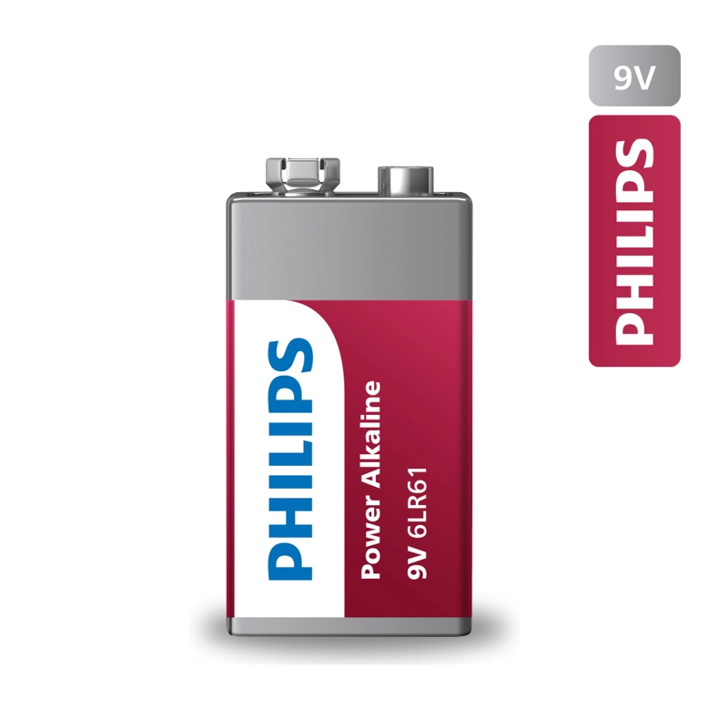 BATERIA ALCALINA 9V X1 PHILIPS - 2