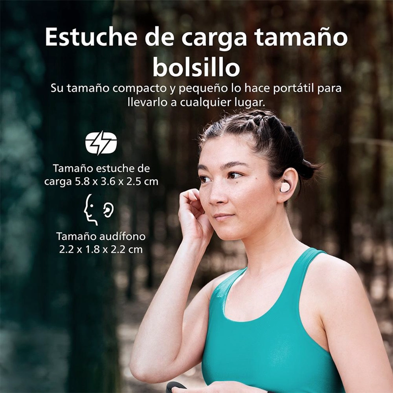 AUDIFONOS BLUETOOTH PHILIPS TAT1209 TWS ROSADO - 6