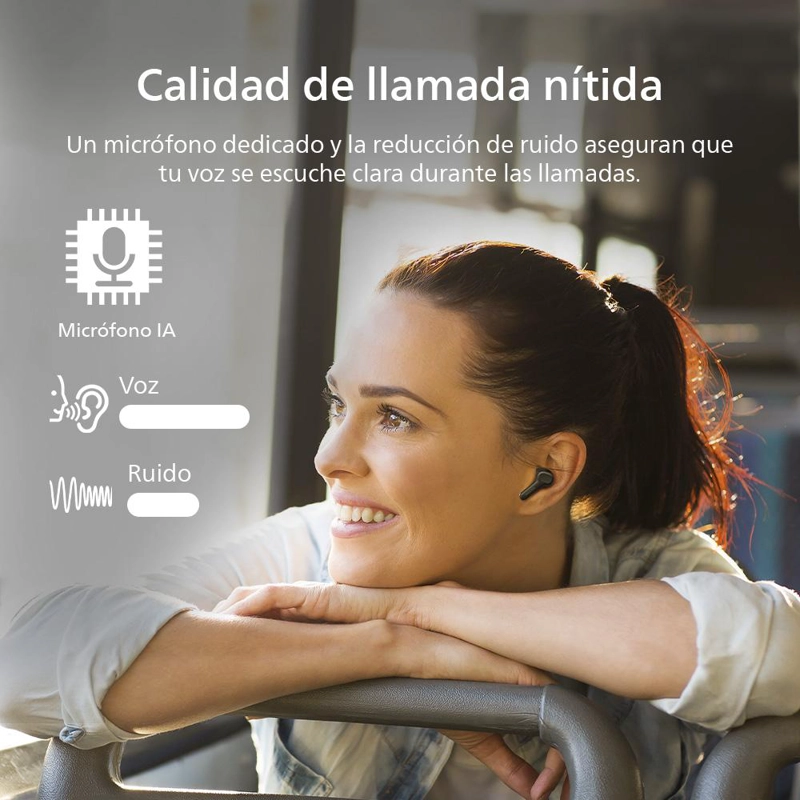 AUDIFONOS BLUETOOTH PHILIPS TAT1109 TWS NEGRO - 4