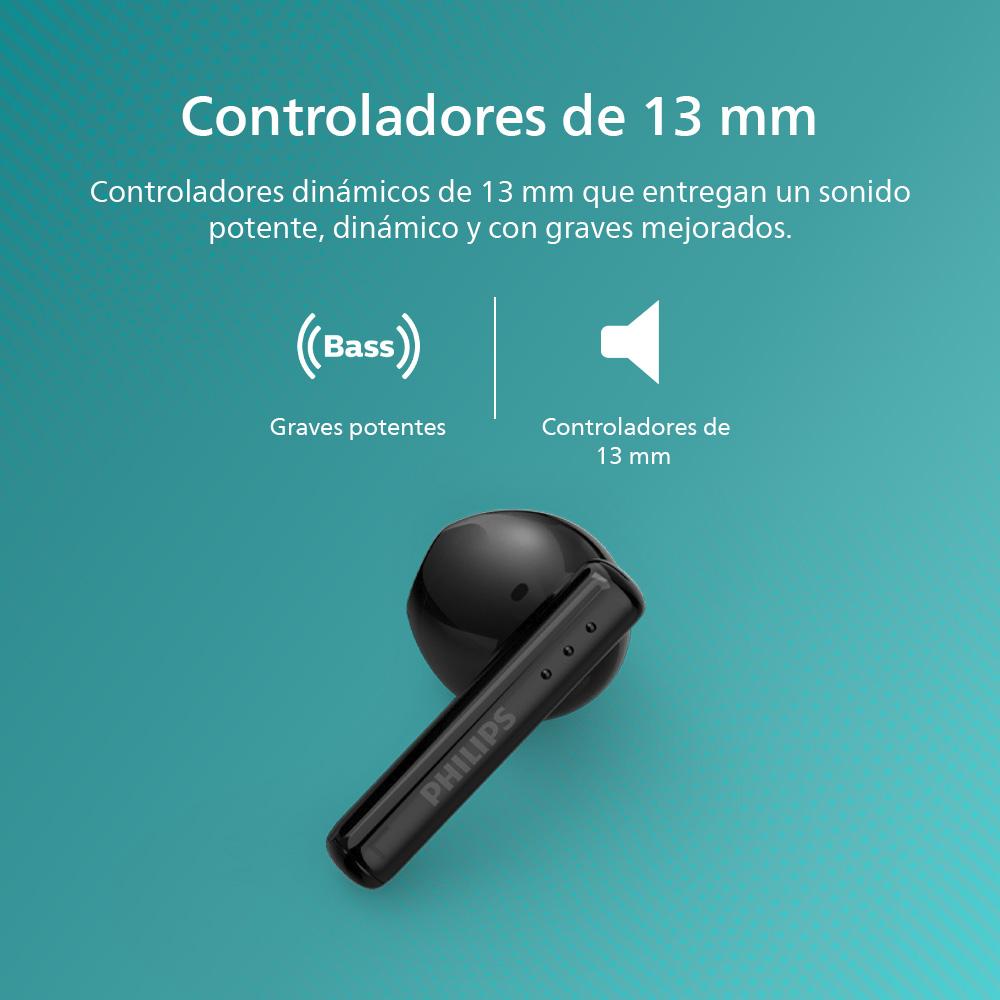 AUDIFONOS BLUETOOTH PHILIPS TAT1139 TWS NEGRO - 7