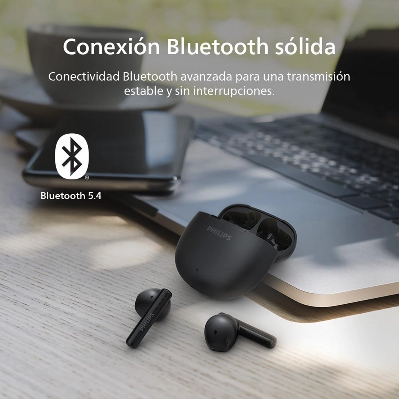AUDIFONOS BLUETOOTH PHILIPS TAT1139 TWS NEGRO - 9
