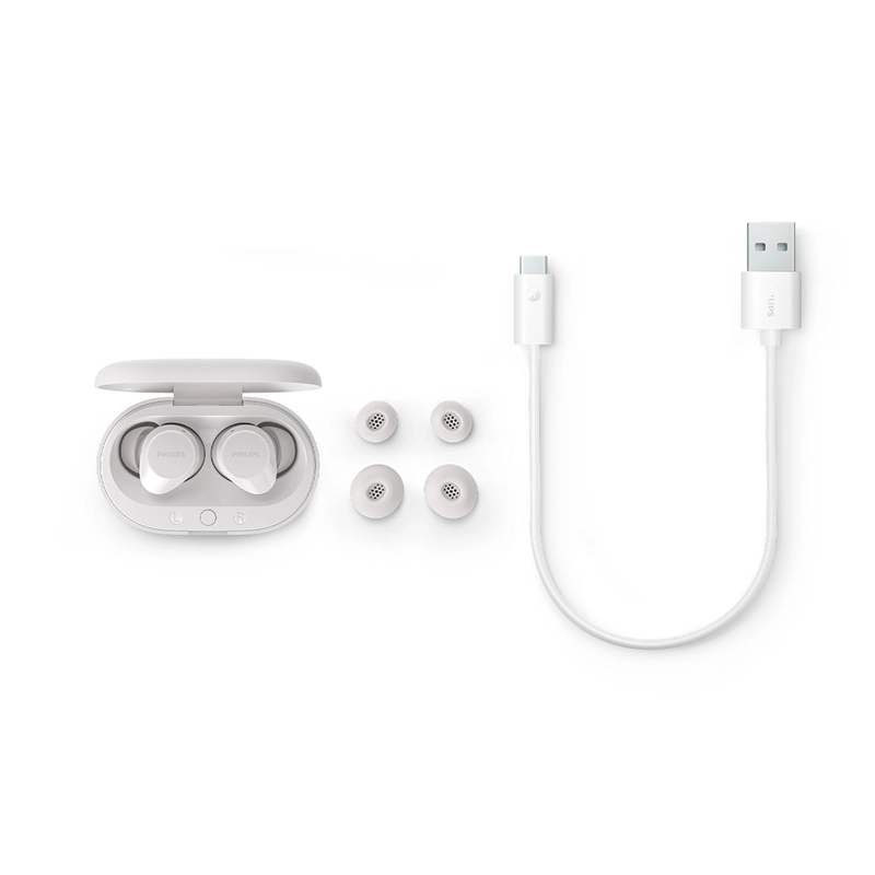 AUDIFONOS BLUETOOTH PHILIPS TAT1209 TWS BLANCO - 2