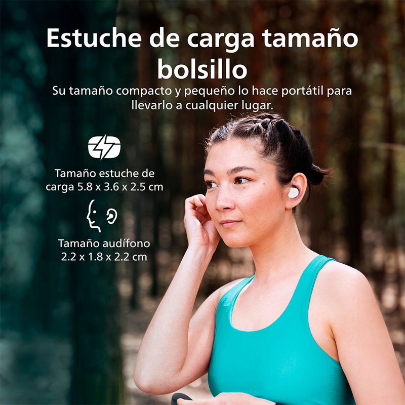 AUDIFONOS BLUETOOTH PHILIPS TAT1209 TWS BLANCO - 10